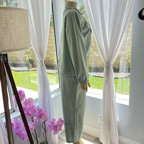 Womens Vintage Teddi 80s 90s Track Suit Light Green Size 12 Petite Medium - Picture 4 of 10